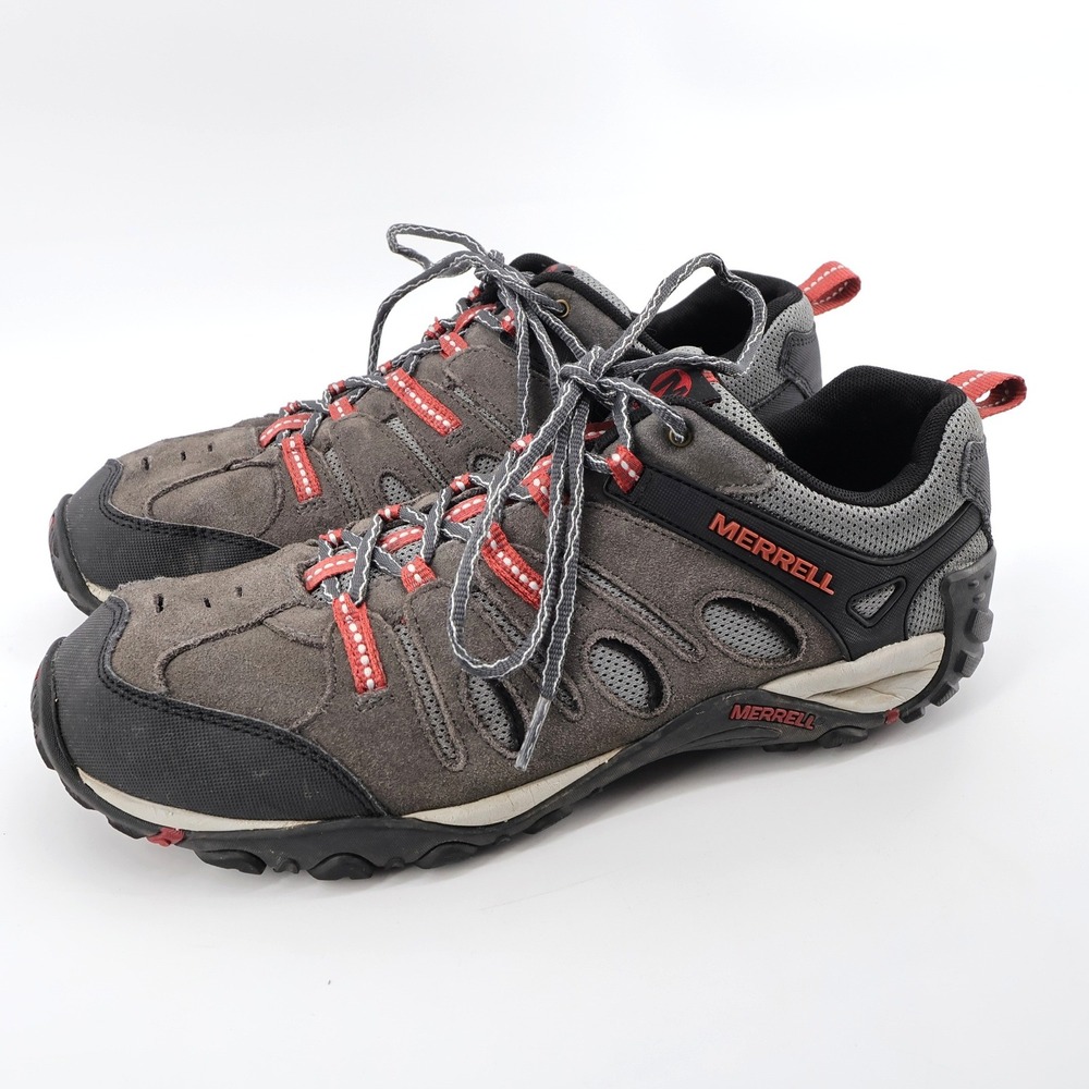 Merrell Crosslnder Vent J343406C Suede Mesh Hiking Shoes‎ Brown Mens 11.5
